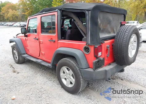 2013 Jeep Wrangler Unlimited Sport из США, поврежденный, VIN 1C4BJWDG3DL622967